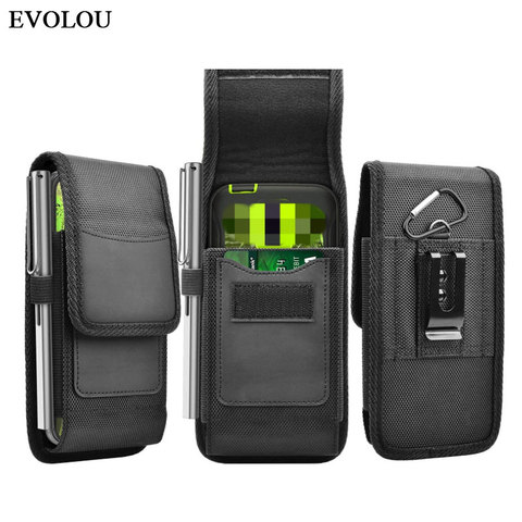 Waist Bag Oxford Cloth Phone Cover For Samsung S20 FE M51 M31S M21S S10 S20 Note 20 A51 A71 A31 Leather Case Belt Clip Holster ► Photo 1/6