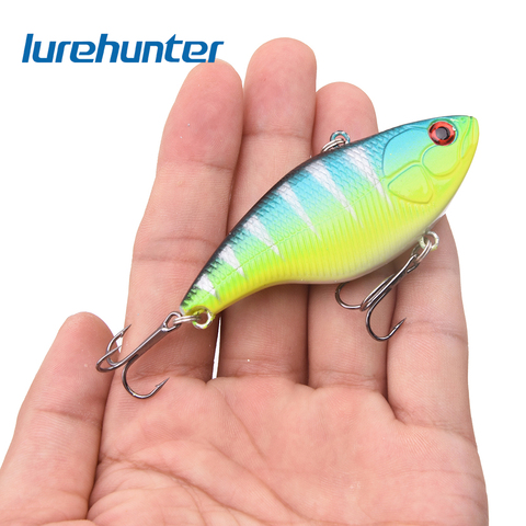 1PCS Hard VIB Lures  Fishing Bait Treble Hooks Sinking Crankbait  Wobber Fishing Tackle 7.5cm 18g ► Photo 1/6