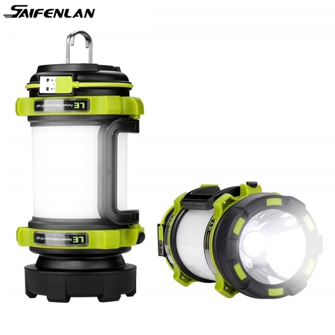 Portable LED Camping Lantern USB Rechargeable 3000mAh Power Bank Super Bright Flashlight Dimmable Spotlight Searchlight Outdoor ► Photo 1/6