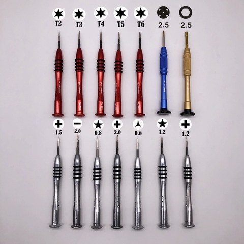 14pcs precision screwdriver Phillips1.5/T2T3T4T5T6/Pentalobe 1.2 TOOLS kit FOR call iphone Apple Macbook Air Samsung ► Photo 1/5