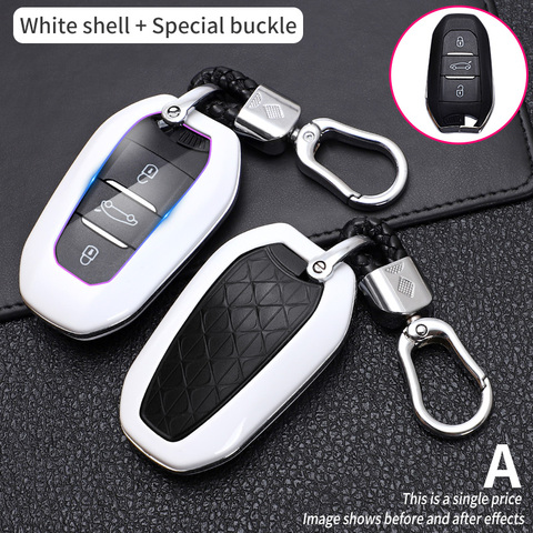 2022 smart remote car key fob case cover for Peugeot 508 301 2008 3008 4008 407 408 Citroen C5 C6 C4L CACTUS C3XR DS Auto ► Photo 1/6