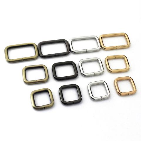 2pcs Metal Square Ring Buckle for Webbing Backpack Bag Parts Leather Craft Strap Belt Purse Pet Collar Clasp High Quality ► Photo 1/6
