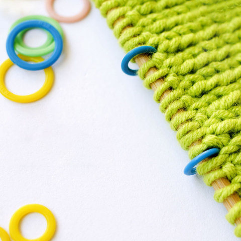 30cs/lot Knitting Mark Circle Ring Locking Stitch Markers Plastic Hook DIY Craft Crochet Latching Weave Tool Sewing Accessories ► Photo 1/6