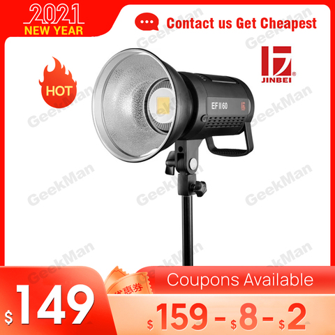 Jinbei Led Light Efii-60 EFII-100 Sun Light 60W 100W (Incl. Portable Reflector) ► Photo 1/6