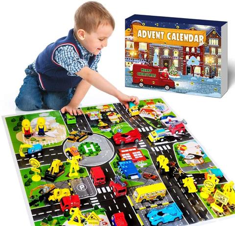 Advent Calendar Boy Car 2022, there are 24 receding vehicles as construction vehicles, fire truck racing used by sons, grandchil ► Photo 1/6