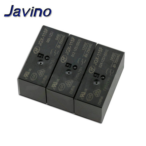 Relay HF115F 012-2ZS4 JQX-115F 024-2ZS4 HF115F-012-2ZS4-12VDC JQX-115F-024-2ZS4 005-2ZS4 12VDC DC5V 12V 24V 8A 250VAC 8Pin ► Photo 1/1