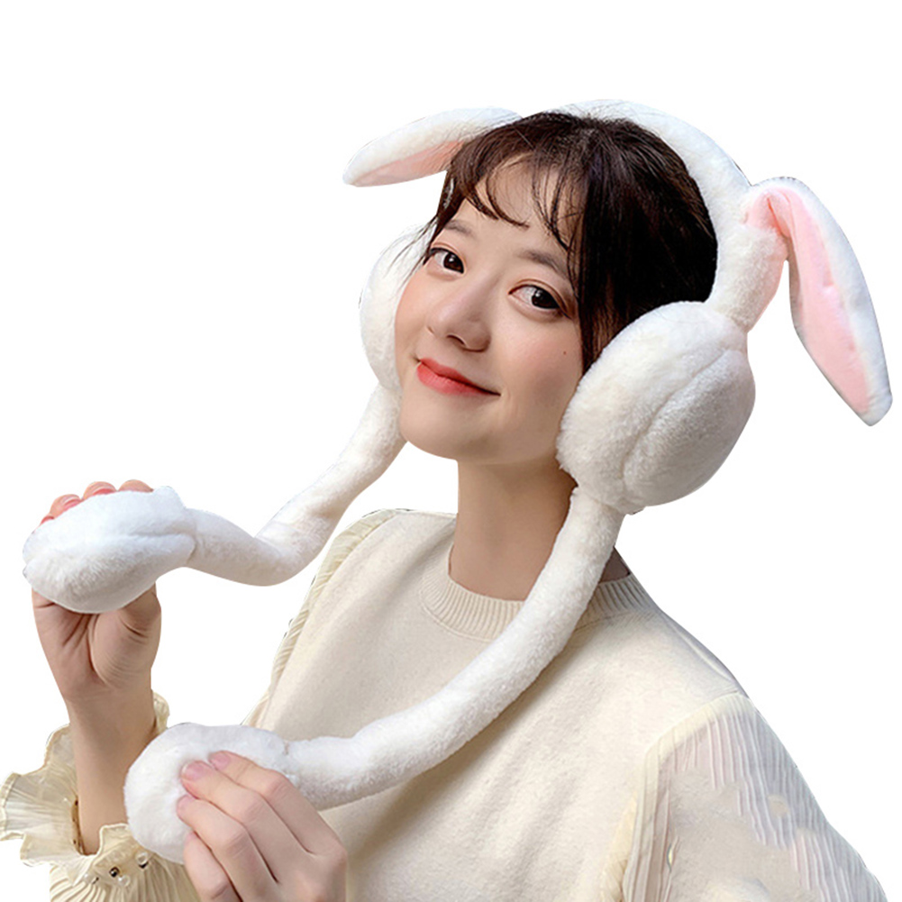 Xinqiao Women’s Girls’ Warm Earmuffs Cute Bunny Winter Ear Warmers Headgear 