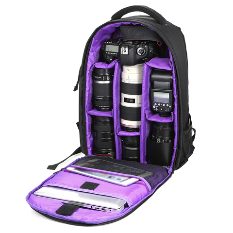 Outdoor Wear-resisting DSLR Digital Camera Video Backpack Water-resistant Multi-functional Breathable Photograph Camera Bags ► Photo 1/6