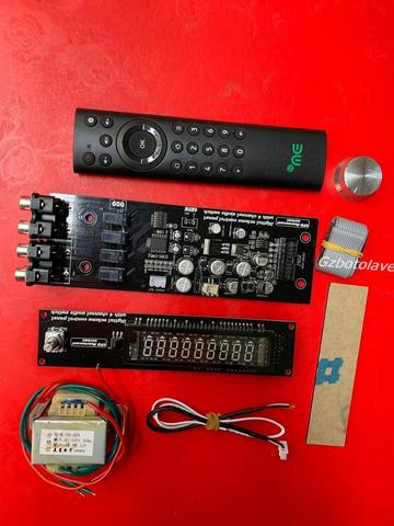 CS3310 VFD vacuum fluorescent display preamplifier board DIY KIT remote control amp board with transformer ► Photo 1/6