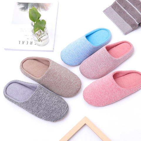 Winter Indoor Women Slippers House Plush Soft Cotton Slippers Non-slip Floor Shoes Home Slippers Women Slides For Bedroom ► Photo 1/6