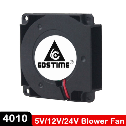 1PCS Gdstime 4cm 40mm 3D Printer Blower Fan 5V 12V 24V 40x40x10mm 4010 Blower Printer Cooling DC Turbo Blower Fan Radial Fans ► Photo 1/6