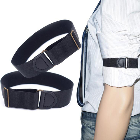 Mens Sleeve Garters Holders Stripe/Plaid Arm Bands Sleeve Shirt Groom Elastic Garter Metal Bracelet For Ladies Non-Slip Strap ► Photo 1/6