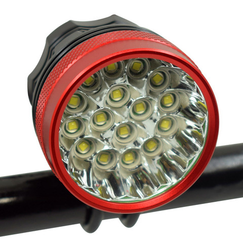 New 40000 lm led bike light 16*XML-T6 LED Bicycle light front Headlight Riding Cycling Bike Front Light for Outdoor Night Riding ► Photo 1/6