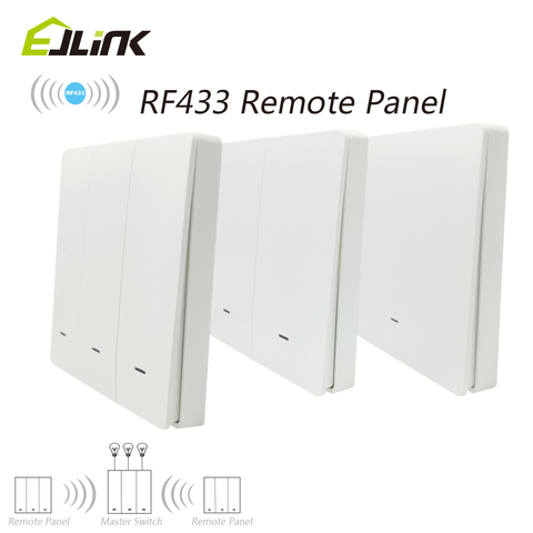 RF433 Smart Switch Remote Panel Push Button Control Long Control Distance Works with Wifi+RF433 Switches ► Photo 1/6