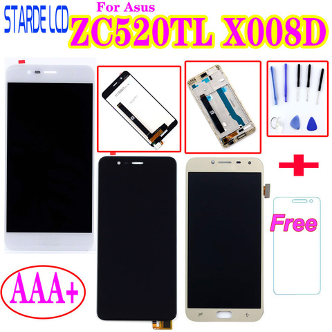 AAA+ For Asus Zenfone 3 Max ZC520TL X008D LCD Display Touch Screen Digitizer Assembly with Frame X00DC Replacement ► Photo 1/6