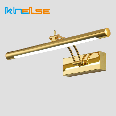 Modern LED Bathroom Wall Lamp Stainless Steel L40/55CM Mirror Toilets Waterproof Sconce Vanity Wall Lighting Fixture With Switch ► Photo 1/6