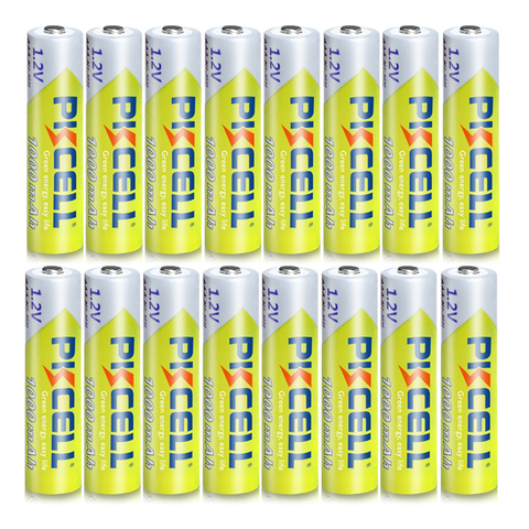 16pcs/Lot PKCELL 1.2V 1000mAh NiMh AAA Rechargeable Battery Ni-mh 3A Batteries AAA Battria High Energy  For flashlight toys ► Photo 1/6