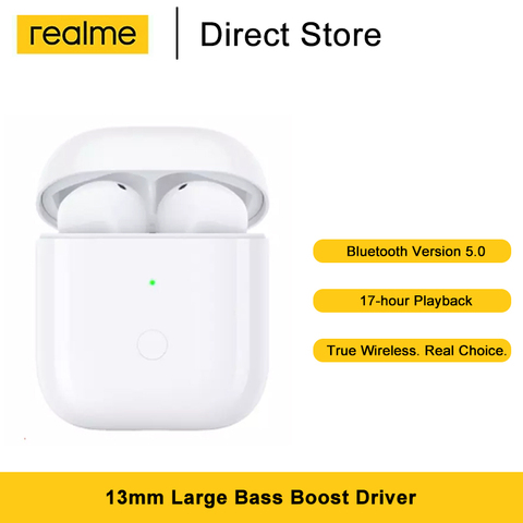 Realme Buds Air Neo Tws Ture Wireless Bluetooth 5.0 Earphone Bass Boost  Touch Control Sport Headset For Xiaomi phone ► Photo 1/6