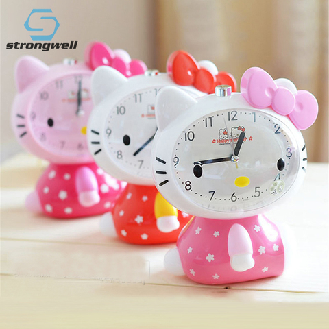 Strongwell Modern Nordic Totoro Quartz Table Clock Timer Snooze Alarm Clock LED Light Mute Silent Beside Home Children ► Photo 1/6