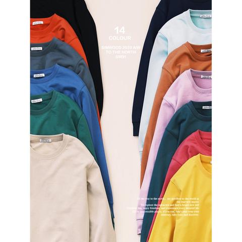 SIMWOOD 2022 autumn winter new hoodies men texture cotton-blend Jersey Sweatshirt basic jogger o-neck plus size hoodie SJ110755 ► Photo 1/6