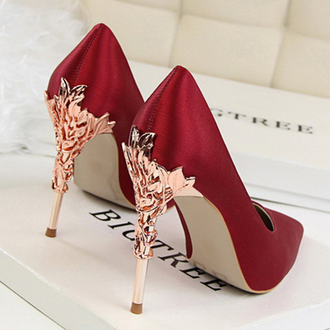 2022 New Fashion High Heels Women Shoes Spring Elegant Female Office Shoes Wedding Shoes Bride Party Dress Shoes Sexy High Heels ► Photo 1/6