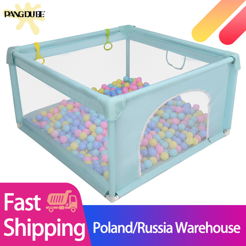 NEW 2M*2M Children's Playpen with Foam Protector Baby Safety Fence Kids Ball Pit Playpen for Babies Indoor Toy Baby Playground ► Photo 1/6