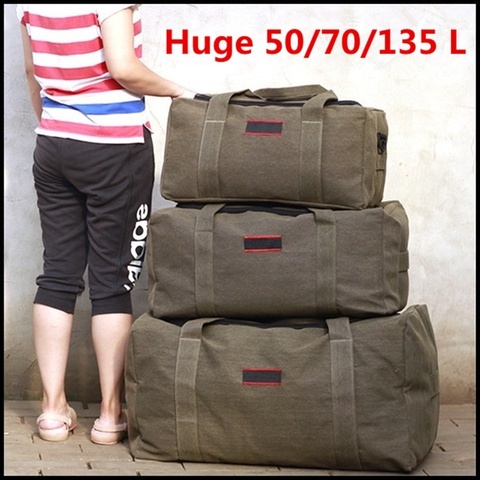 Large Capacity Canvas Travel Luggage Bag Outdoor Travel Duffle Bag ► Photo 1/6