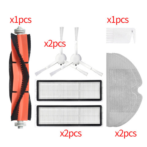 Roller Brush + Hepa Filter + Mop Cloth Spare Parts for Xiaomi Mijia 1C / SKV4093GL Smart Robotic Hoover Cleaner Accessories ► Photo 1/6