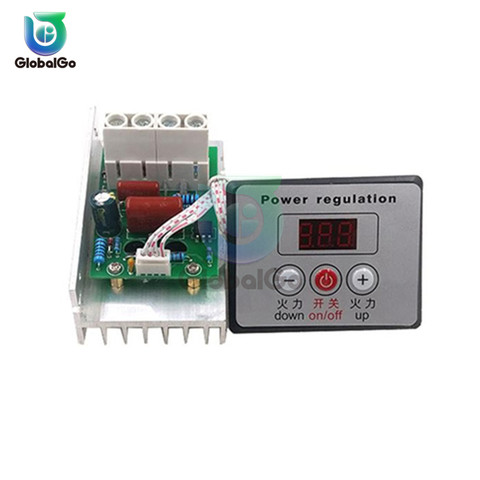 AC 220V 10000W Digital Control Electronic Voltage Regulator Speed Control Dimmer Thermostat + Digital Meters Power Supply ► Photo 1/3