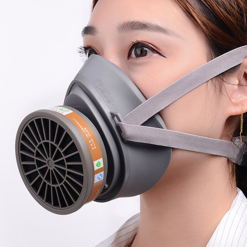 Gas Mask With Filters For Painting Smoking Full Face Protection mask For germ protection Reusable Chemical Respirator ► Photo 1/6