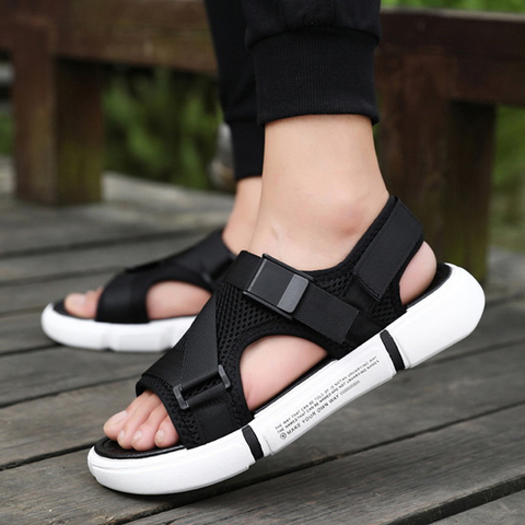 Sandals Men's Summer New Outdoor Non-slip Breathable Men's Shoes Fashion Trend Black Beach Shoes Sandalias Hombre Sandals Men ► Photo 1/6