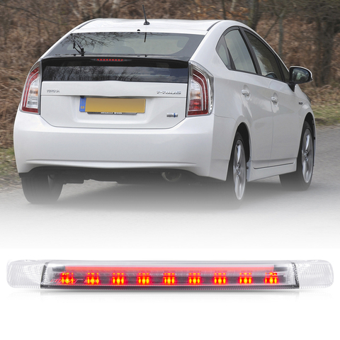 Clear Lens Red LED 3rd Third Brake Light + White Led Driving Running Lamp for Toyota Prius Hybrid Alpha Aqua(C) Light Bar ► Photo 1/6