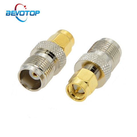 2 PCS RF Adapter SMA Male plug to TNC Female jack For Radio Antenna RF Coaxial Connector Adapter High Quanlity Straight ► Photo 1/4