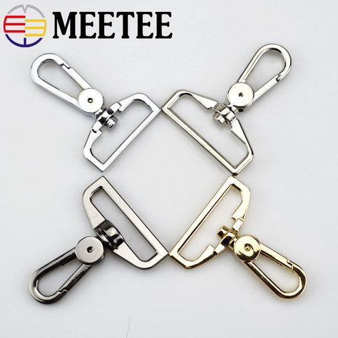 2/4/10pc Meetee 25/32/38mm Bags Belt Metal Buckle Carabiner Snap Hook Lobster Clasps Dog Collar Clasp DIY Leathercraft Accessory ► Photo 1/6
