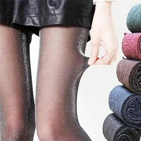 1PC Women Girls Color Tights Female Shiny Pantyhose Fashion Lady