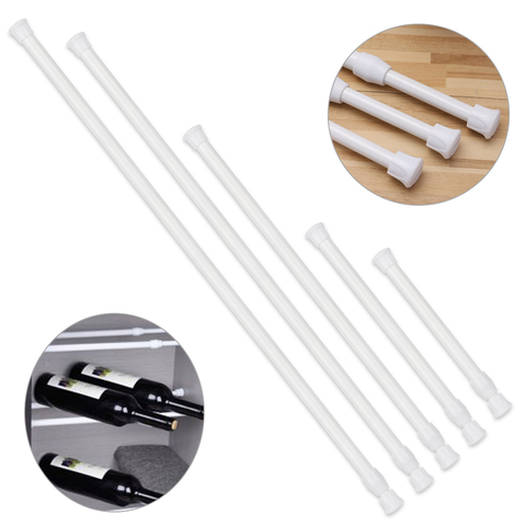 Multi Purpose Spring Loaded Extendable Sticks Telescopic Net Voile Tension Curtain Rail Pole Net Rods Curtain Telescopic Pole ► Photo 1/6