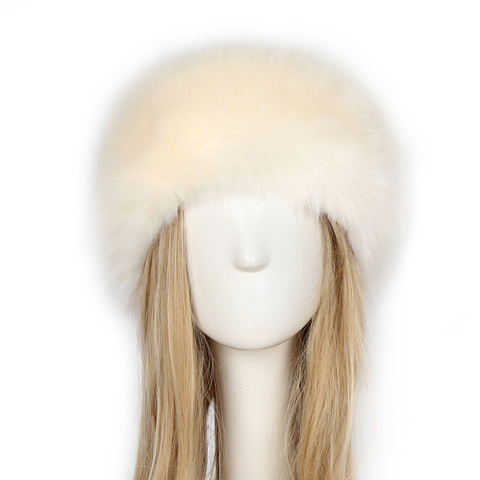 Faux Fur Head Warmer Russian Hat Style Thick Furry Headband