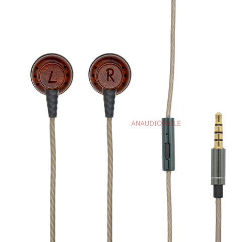 HiFi Audiophile Earphones Flat Head In-Ear DIY HiFi Earphone Beryllium Diaphragm Wired Bass DJ Earbuds ► Photo 1/6