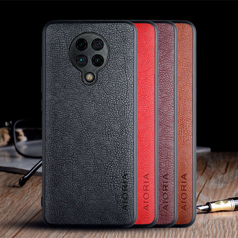 Case for Xiaomi Poco F2 Pro X3 NFC X2 funda luxury Vintage Leather skin coque soft hard cover for xiaomi poco f2 pro case capa ► Photo 1/6
