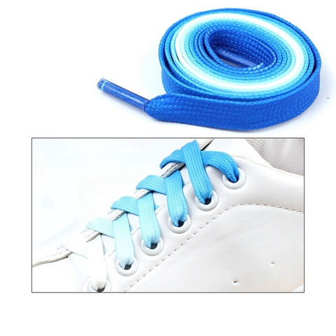 1Pair / Colorful Shoelaces Flat Shoe laces Fashion Canvas Leisure Candy Party Fabric Shoelace Woman And Men Shoe lace ► Photo 1/6