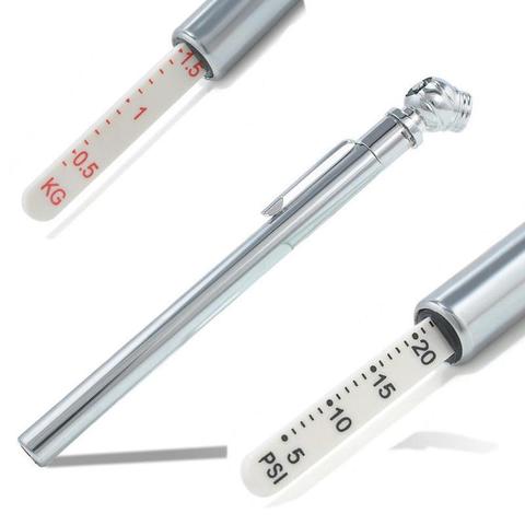 Tire/Tyre air pressure Test Meter Pen Shape Emergency Use Portable 5-50 PSI Pressure Gauge Durable Silver Car Styling ► Photo 1/3