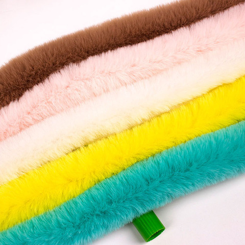 Good Quality Artificial Rex Rabbit Fur Ribbon Tapes White Furry Fluffy Trim DIY Home Decor Sewing Costume Crafts Fake Fur 1y ► Photo 1/6