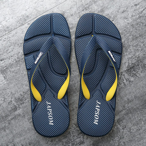 Hot Fashion Blue Massage Slippers Men Flip Flops Big Size 46 Casual Slides Men Non Slip Beach Indoor Slippers Men сланцы мужские ► Photo 1/6