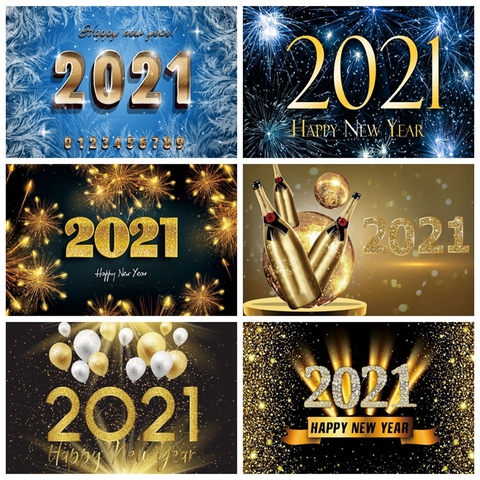 Christmas Backdrop 2022 Happy New Year Fireworks Photography Background For Photo Studio Vinyl Photophone Photozone Photocall ► Photo 1/6