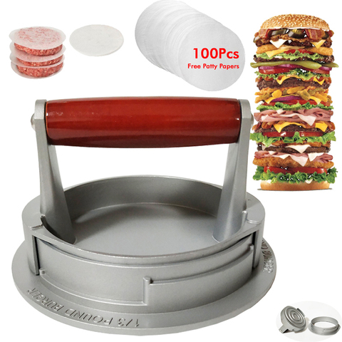 Hamburger Makers Hamburger Presses Kit Non-Stick Easy Clean Meat Tools Burger presses Mould Press For Cutlets kitchen supplies ► Photo 1/6