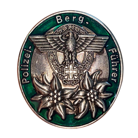 German Police Mountain Trooper leader Pin excellent reproductions of the Polizei Berg fuhrer Badge ► Photo 1/6