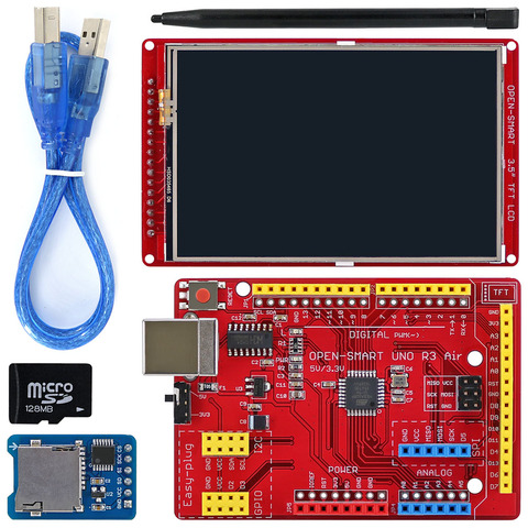 OPEN-SMART 3.5 inch 480*320 TFT LCD Touch Screen Breakout Module Kit with Easy-plug UNO R3 Air Board for Arduino UNO R3 / Nano ► Photo 1/5