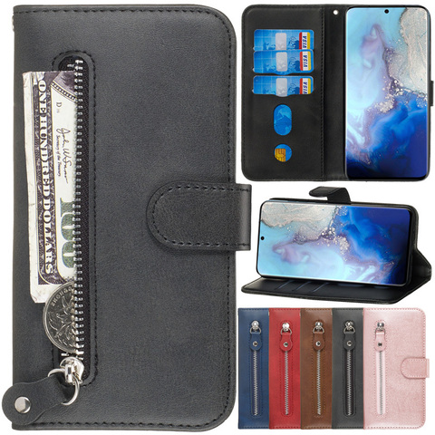 Wallet Flip A10 A20 A30 A40 A50 A60 A70 A80 A90 Leather Case For Samsung Galaxy S20 Ultra S10 Lite S9 Note 10 Plus/Lite Case ► Photo 1/6