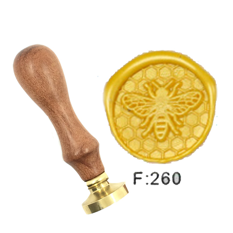 lovely Natural Bee Wax Stamp Exquisite Paint wood handle,DIY Ancient Seal Retro Stamp,Personalized Stamp Wax Seal High Quality ► Photo 1/6
