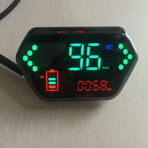 display with shell 24V-96v for electric scooter tricycle pedal scooter ATV speedometer battery indicator volmeter DIY PART ► Photo 1/6